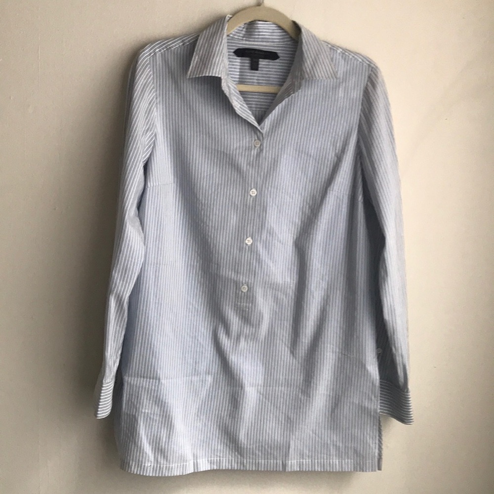 Club Monaco Collection metallic striped tunic